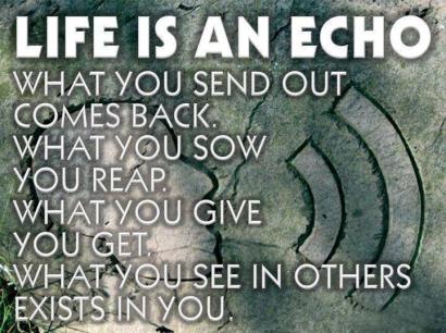 life is an echo