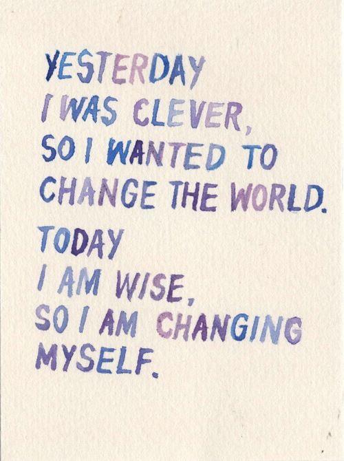 Today I'm wise